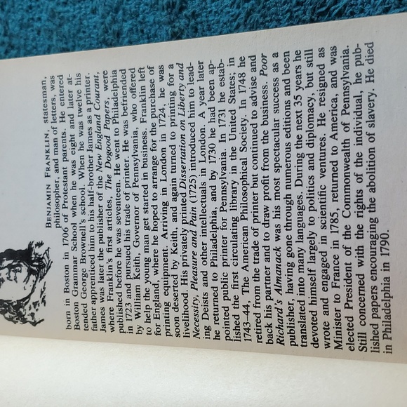 Benjamin Franklin the autobiography and other writings book - Picture 4 of 4